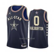 Maglia All Star 2024 Indiana Pacers Tyrese Haliburton #0 Blu