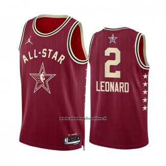 Maglia All Star 2024 Los Angeles Clippers Kawhi Leonard #2 Rosso