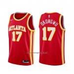 Maglia Atlanta Hawks Onyeka Okongwu #17 Icon 2020-21 Rosso