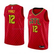 Maglia Atlanta Hawks Taurean Prince NO 12 Statement 2017-18 Rosso