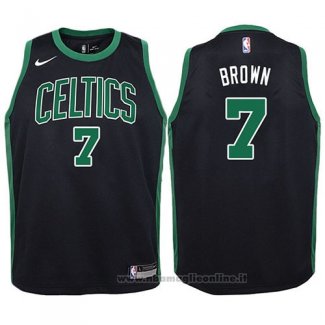 Maglia Bambino Boston Celtics Jaylen Brown NO 7 Statement 2017-18 Nero