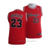 Maglia Bambino Chicago Bulls Michael Jordan NO 23 Rosso2