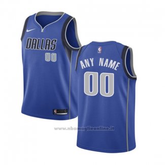 Maglia Bambino Dallas Mavericks Personalizzate 17-18 Blu