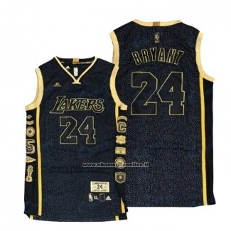 Maglia Bambino Los Angeles Lakers Kobe Bryant No 24 Nero