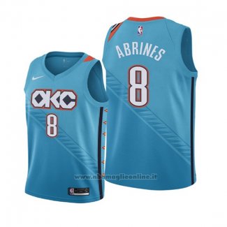 Maglia Bambino Oklahoma City Thunder Alex Abrines NO 8 Citta Edition 2018-19 Blu