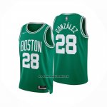 Maglia Boston Celtics Hugo Gonzalez No 28 Icon 2025-26 Verde