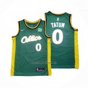 Maglia Boston Celtics Jayson Tatum #0 2022-23 Verde