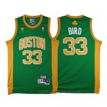 Maglia Boston Celtics Larry Bird NO 33 Throwback Verde2