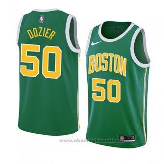 Maglia Boston Celtics P.j. Dozier NO 50 Earned 2018-19 Verde