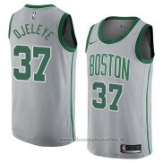 Maglia Boston Celtics Semi Ojeleye NO 37 Citta 2018 Grigio