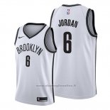 Maglia Brooklyn Nets Deandre Jordan NO 8 Association Bianco