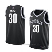 Maglia Brooklyn Nets Dzanan Musa NO 30 Icon 2018 Nero