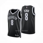 Maglia Brooklyn Nets Egor Demin No 8 Icon 2025-26 Nero