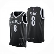 Maglia Brooklyn Nets Egor Demin No 8 Icon 2025-26 Nero