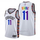 Maglia Brooklyn Nets Kyrie Irving NO 11 Citta LGBTQ Pride Night 2020 Bianco