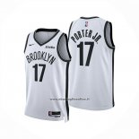 Maglia Brooklyn Nets Michael Porter Jr. No 17 Association 2025-26 Bianco