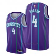 Maglia Charlotte Hornets Devonte' Graham NO 4 Classic 2019-20 Viola