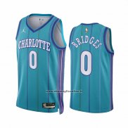 Maglia Charlotte Hornets Miles Bridges #0 Classic 2023-24 Verde