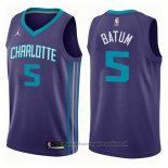 Maglia Charlotte Hornets Nicolas Batum NO 5 Statement 2017-18 Viola