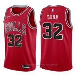Maglia Chicago Bulls Kris Dunn NO 32 Icon 2017-18 Rosso