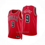 Maglia Chicago Bulls Nikola Vucevic No 9 Icon 2025-26 Rosso