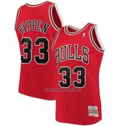 Maglia Chicago Bulls Scottie Pippen #33 Mitchell & Ness 1997-98 Rosso