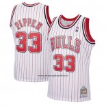 Maglia Chicago Bulls Scottie Pippen #33 Reload Hardwood Classics Bianco