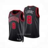 Maglia Chicago Bulls Zach Lavine No 8 Statement 2024-25 Nero