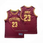 Maglia Cleveland Cavaliers Lebron James No 23 Rosso  Maglia Cleveland Cavaliers Lebron James No 23 Rosso