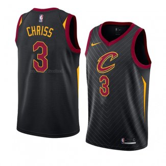 Maglia Cleveland Cavaliers Marquese Chriss NO 3 Statement 2018 Nero