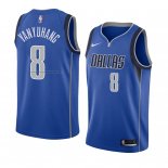 Maglia Dallas Mavericks Ding Yanyuhang NO 8 Icon 2018 Blu