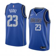 Maglia Dallas Mavericks Trey Burke NO 23 Icon 2018 Blu