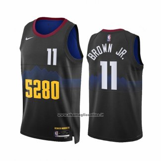 Maglia Denver Nuggets Braxton Key #11 Citta 2023-24 Nero