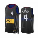 Maglia Denver Nuggets Hunter Tyson #4 Citta 2023-24 Nero