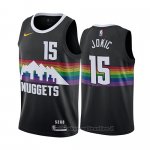 Maglia Denver Nuggets Nikola Jokic NO 15 Citta 2019-20 Nero