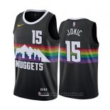 Maglia Denver Nuggets Nikola Jokic NO 15 Citta 2019-20 Nero