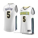 Maglia Denver Nuggets Will Barton NO 5 Association 2017-18 Bianco