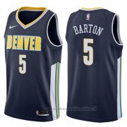 Maglia Denver Nuggets Will Barton NO 5 Icon 2017-18 Blu