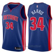 Maglia Detroit Pistons Tobias Harris NO 34 Icon 2017-18 Blu
