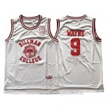 Maglia Film Hillman College Dwayne Wayne NO 9 Bianco