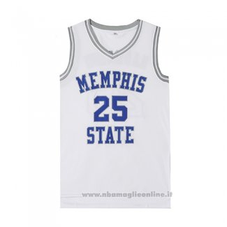 Maglia Film Memphis Hardaway NO 25 Bianco