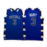 Maglia Film Tree Hill Nathan Scott NO 3 Blu