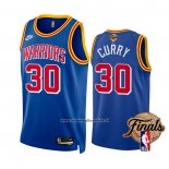 Maglia Golden State Warriors Stephen Curry #30 Classic 2022 NBA Finals Blu