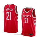 Maglia Houston Rockets Chinanu Onuaku NO 21 Icon 2018 Rosso