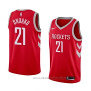 Maglia Houston Rockets Chinanu Onuaku NO 21 Icon 2018 Rosso