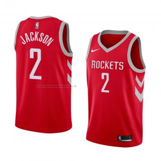 Maglia Houston Rockets Demetrius Jackson NO 2 Icon 2018 Rosso