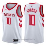 Maglia Houston Rockets Eric Gordon NO 10 Swingman Association 2017-18 Bianco