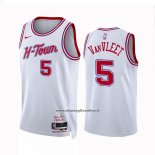 Maglia Houston Rockets Fred Vanvleet #5 Citta 2023-24 Bianco