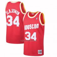 Maglia Houston Rockets Hakeem Olajuwon #34 Mitchell & Ness 1993-94 Rosso