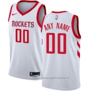 Maglia Houston Rockets Personalizzate 17-18 Bianco